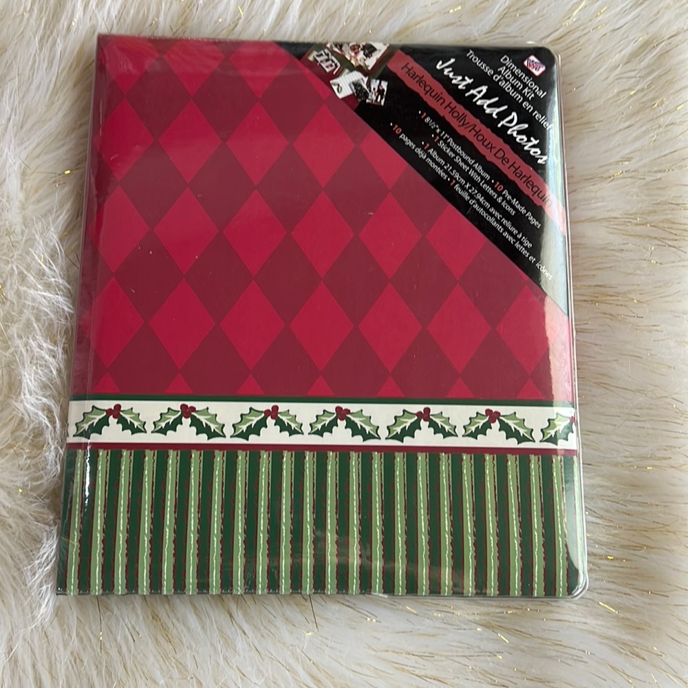 NEW! Harlequin Holly Album Kit. Just add photos!